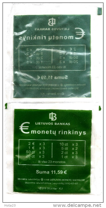 2015 LITHUANIA EURO Coin OFFICIAL !!!!!!!!!!  EMPTY Starterkit !!!!!!!!!!    - TODAY IN STOCK - Litouwen