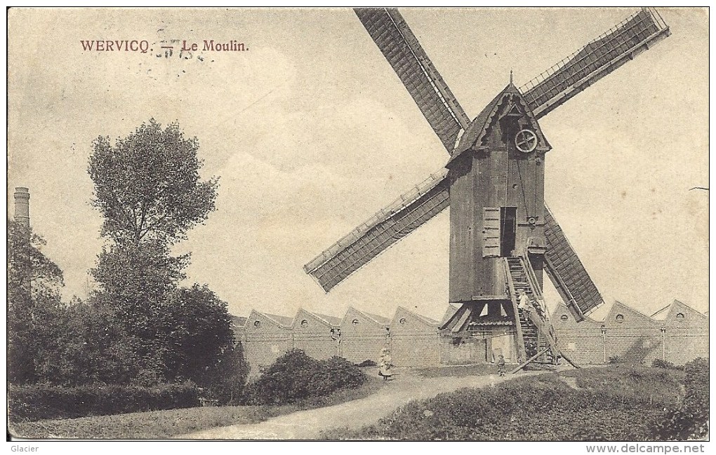 WERVICQ - Le Moulin - Duitse Feldpost 1915 - Wervik