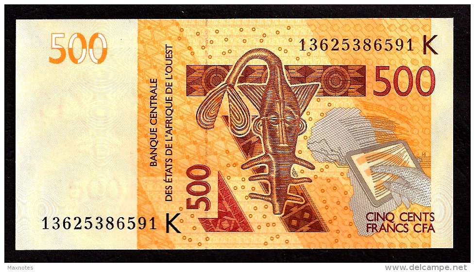 SENEGAL  : 500  Francs- 2012 - UNC - Sénégal