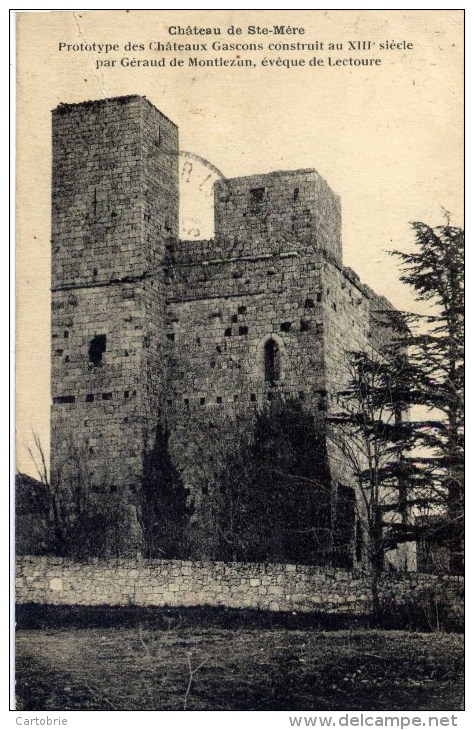 Dépt 32 - Château De Sainte-Mère - Prototype Des Châteaux Gascons - XIIè Siècle - Géraud De MONTLEZUN... - Altri & Non Classificati