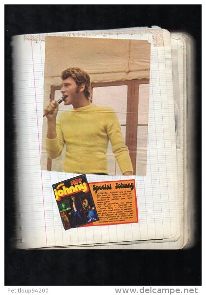 CAHIER  JOHNNY HALLYDAY  Coupures de Presse