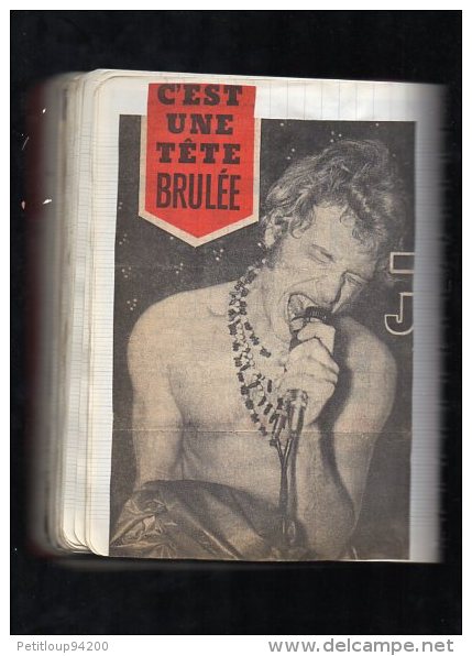 CAHIER  JOHNNY HALLYDAY  Coupures de Presse