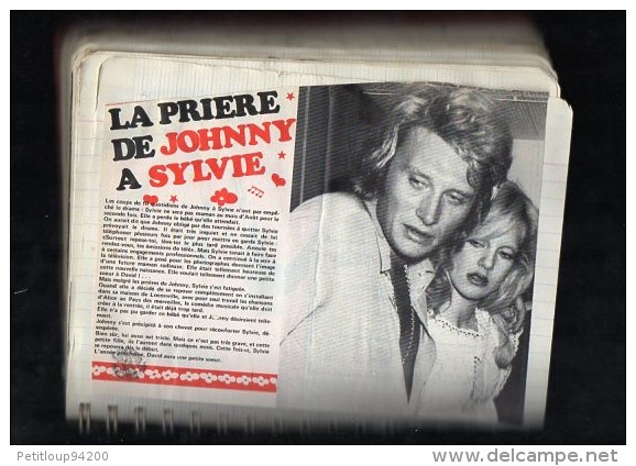 CAHIER  JOHNNY HALLYDAY  Coupures de Presse