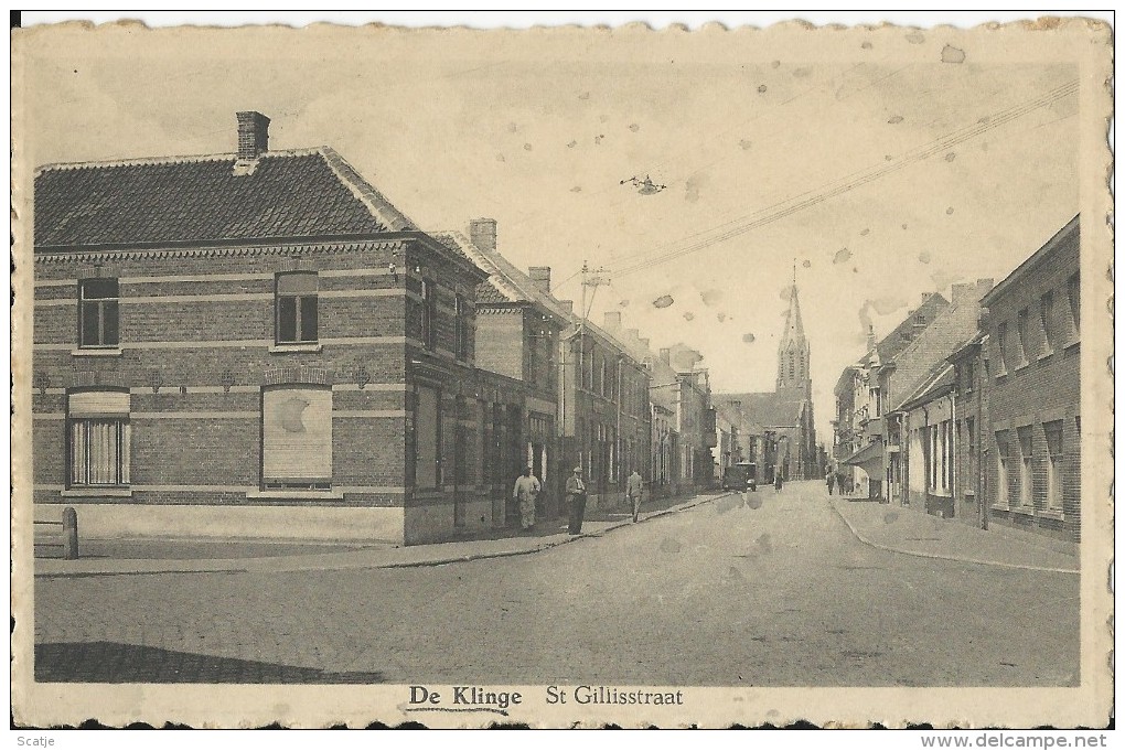 De Klinge    St Gilisstraat;  (met Vlekjes)1977 - Sint-Gillis-Waas