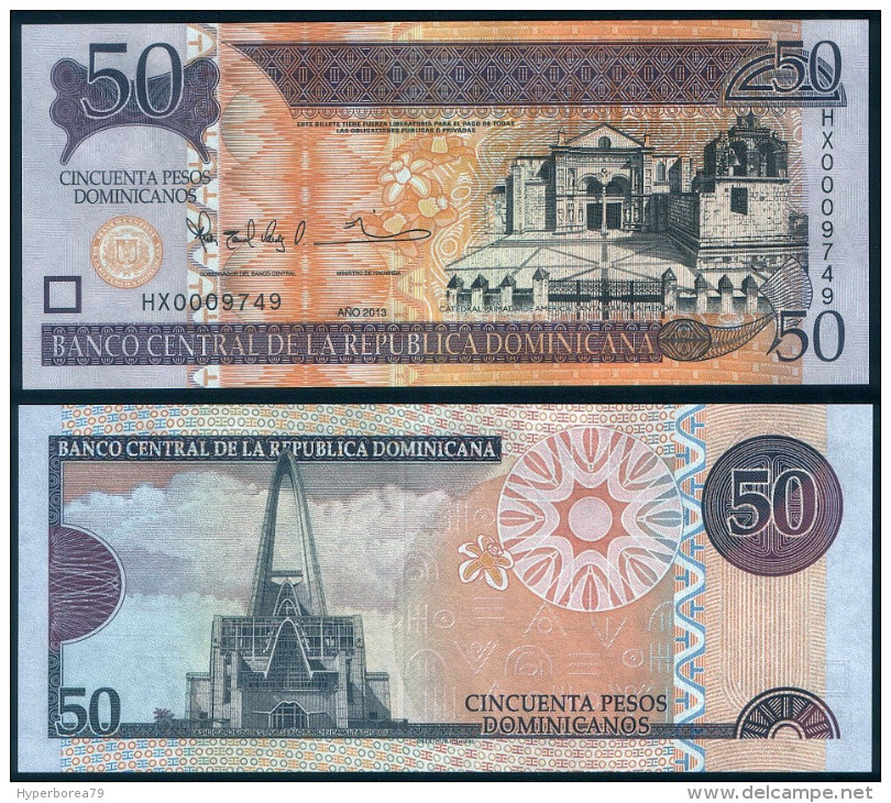 Dominican Rep P 183 - 50 Pesos Dominicanos 2013 - UNC - Repubblica Dominicana