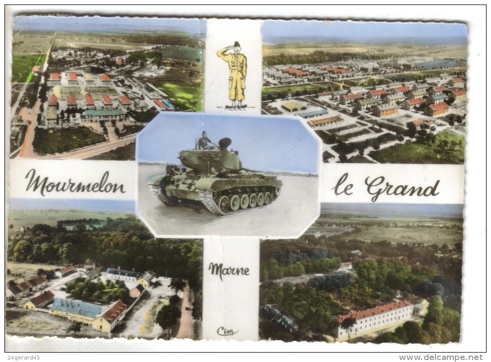 CPSM MILITAIRE MOURMELON LE GRAND (Marne) - 5 Vues - Mourmelon Le Grand