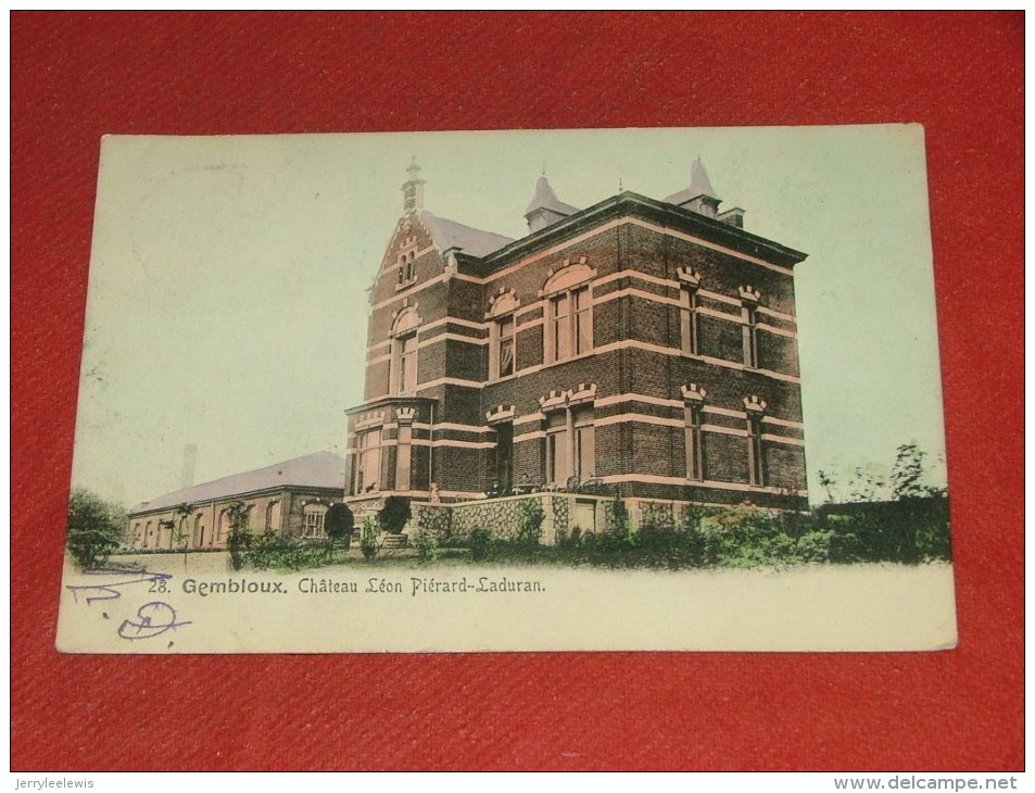GEMBLOUX -  Château  Léon Piérard-Laduran  -  1904      -   (2 Scans) - Gembloux
