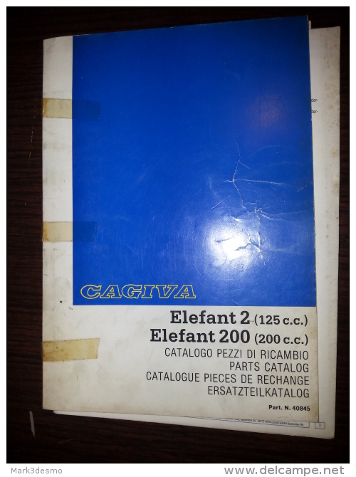 Cagiva Elefant 2 125 200 85 Catalogo Ricambi Originale-spare Parts Catalog-catalogue Pièces Détachées-Ersatzteilkatal Og - Motos