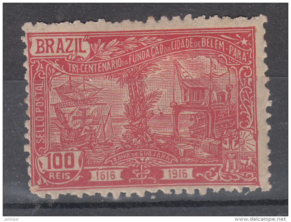 BRASIL 1916  100 Rs  MH - Unused Stamps