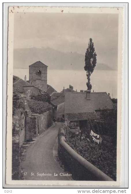 ST SAPHORIN-LE CLOCHER-30.08.34-(trou De Punaise) - Saint-Saphorin