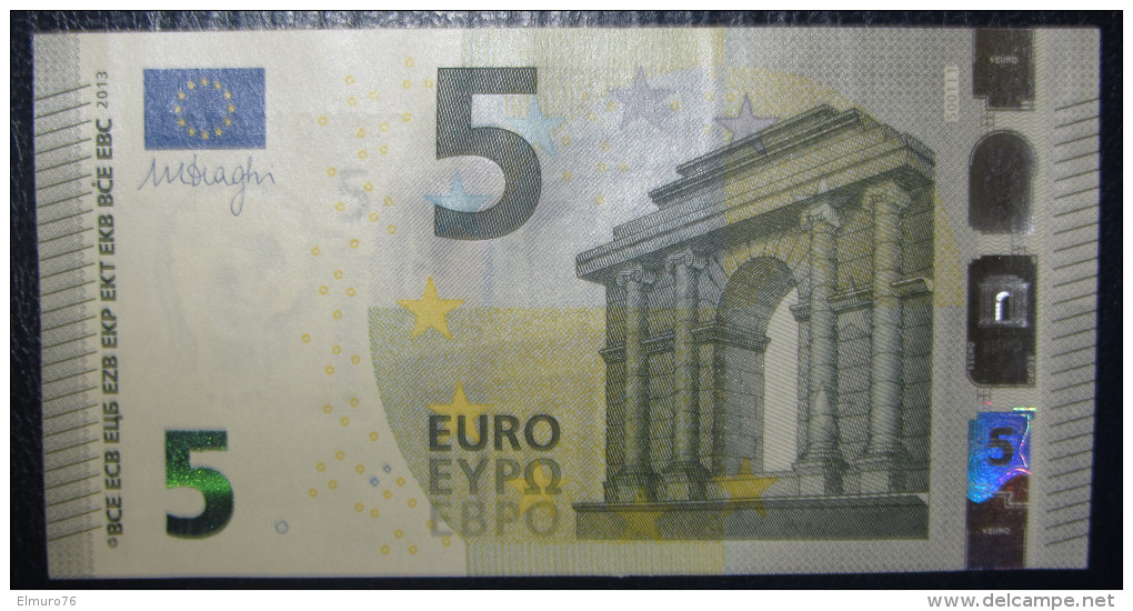 5 EURO S001I1 DRAGHI ITALY ITALIA SERIE SF Perfect UNC - 5 Euro