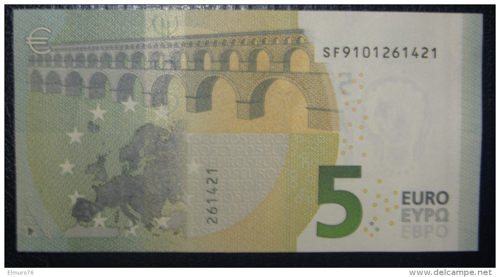 5 EURO S001I1 DRAGHI ITALY ITALIA SERIE SF Perfect UNC - 5 Euro