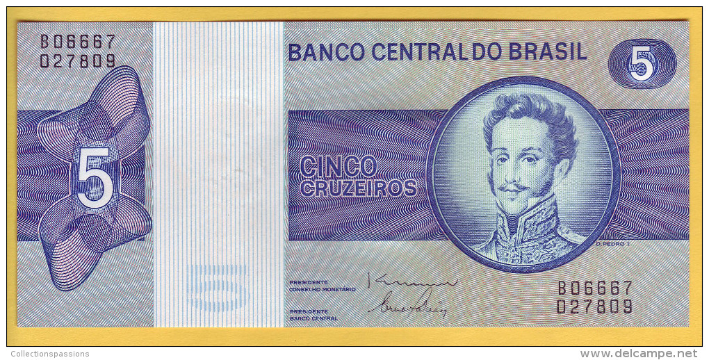 BRESIL - Billets De 5 Cruzeiros. Pick: 192d. NEUF - Brasilien