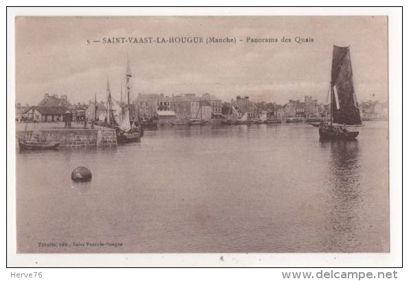 SAINT VAAST LA HOUGUE - Panorama Des Quais - Saint Vaast La Hougue