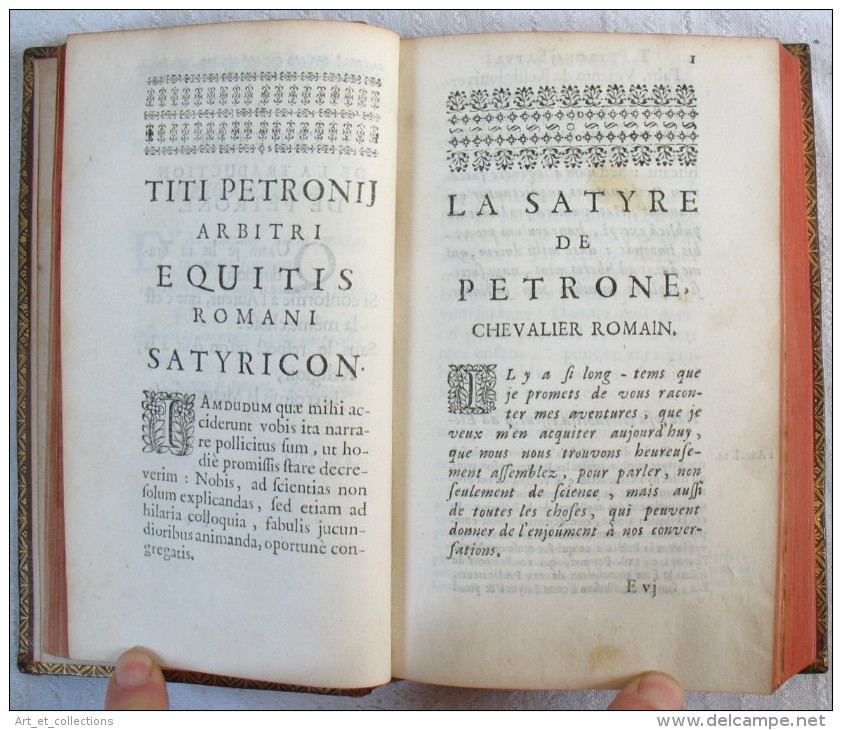 La SATYRE De PÉTRONE / 1ère Édition Complétée Pierre Groth. A Cologne En 1694 / TOME 1 - Tot De 18de Eeuw