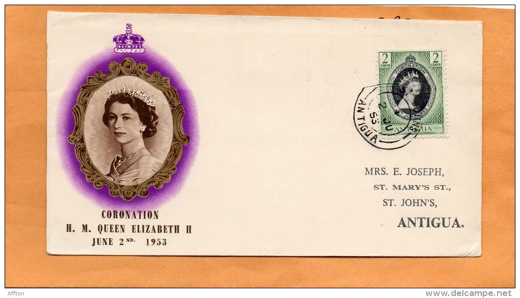 Antigua 1952 FDC - 1960-1981 Ministerial Government