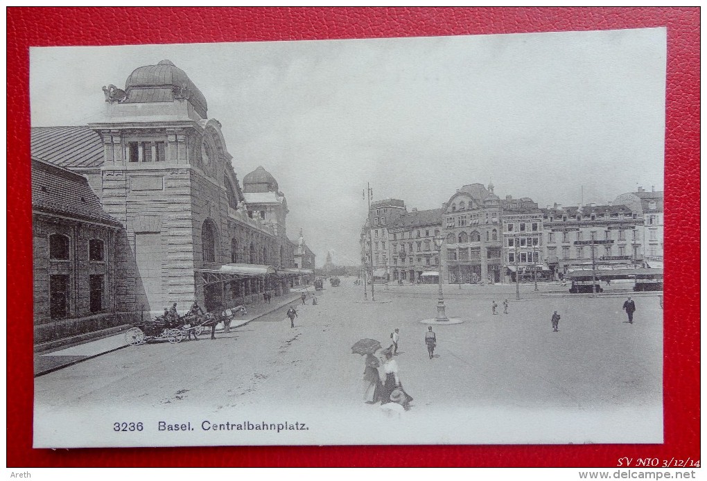 BASEL- Centralbahnplatz  - 1907-   Recto/verso - Autres & Non Classés