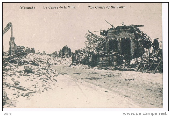Dixmude  La Centre De La Ville - Guerre 1914-18