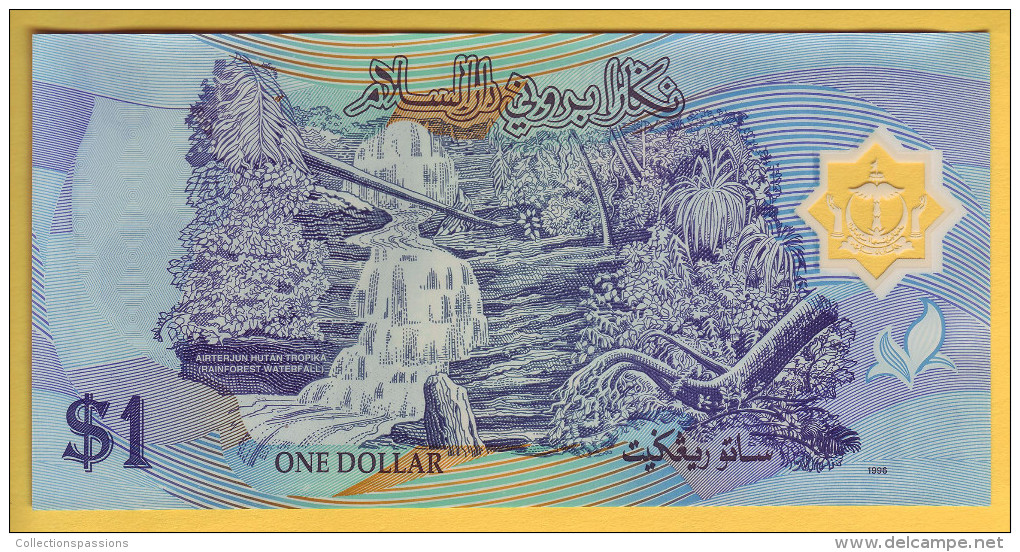 BRUNEI - Billet De 1 Ringgit. (1996). Billet En Polymère; Pick: 22. NEUF - Brunei