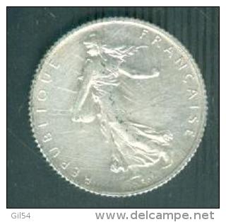 1 Franc  1915 - Semeuse - Argent- SILVER Bel Etat  - Pia9509 - 1 Franc