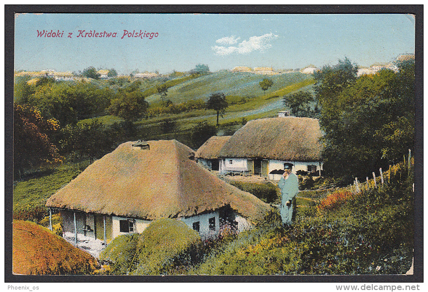 POLAND - Ethnics, Farmhouse, Bauernhaus, Year 1915 - Europa