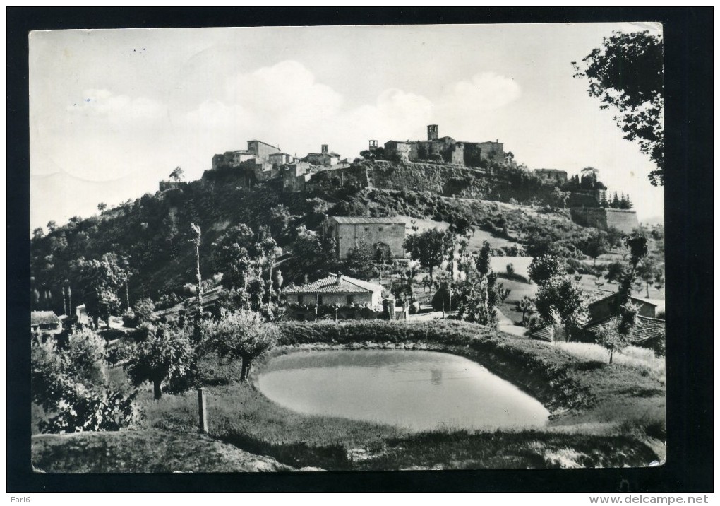 T1969 CARTOLINA PERUGIA MONTONE PANORAMA DA NORD - Perugia