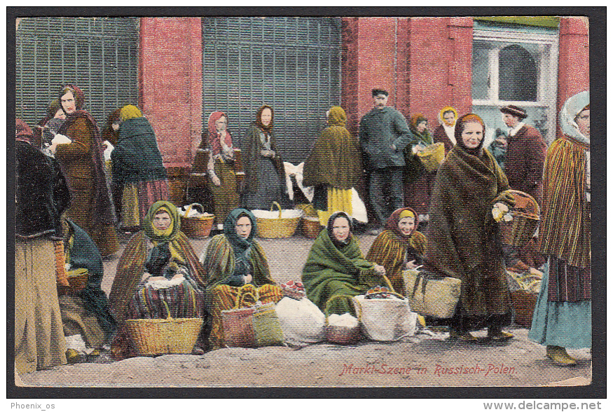 UKRAINE - Ethnics, Kovel, Kowel - Markt Scene In Russisch - Polen, Year 1916 - Europe