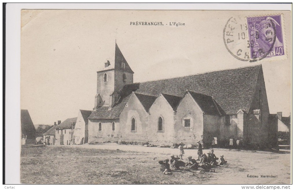 D18 - PREVERANGES - L'EGLISE  - état Voir Descriptif - Préveranges