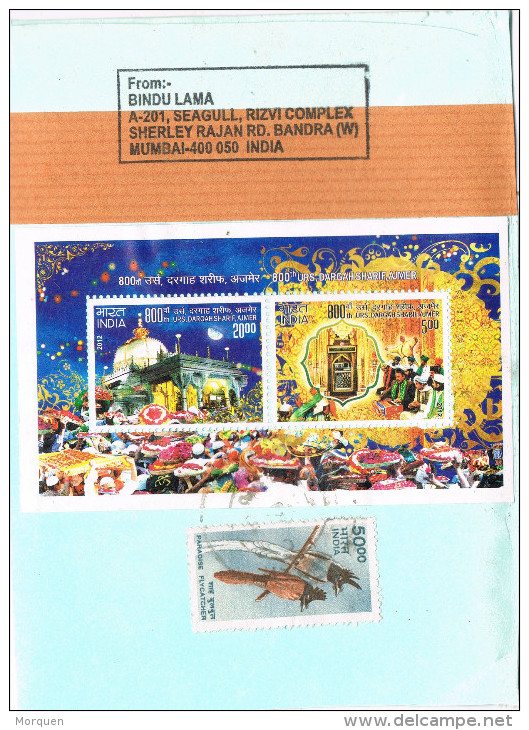 11097. Frontal MUMBAI (India) 2012. Hojita 800 Aniv Dargham Sharif, AJMER - Covers & Documents
