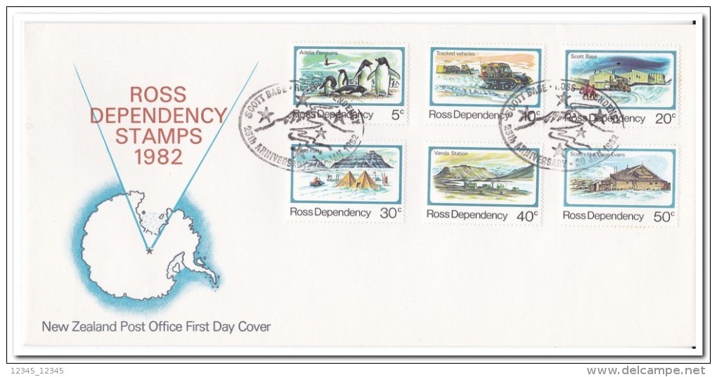 Ross 1982, FDC, Life In Antarctica - FDC