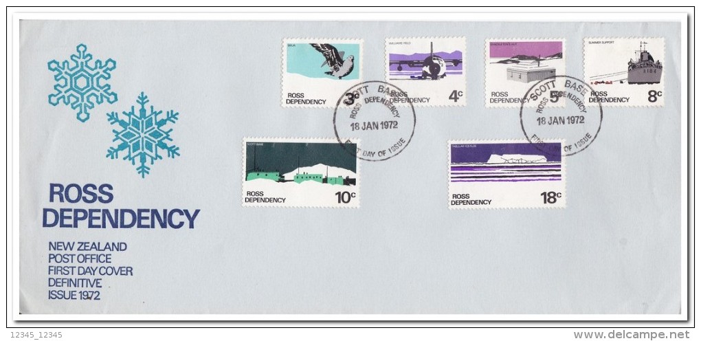 Ross 1972, FDC, Antarctica - FDC