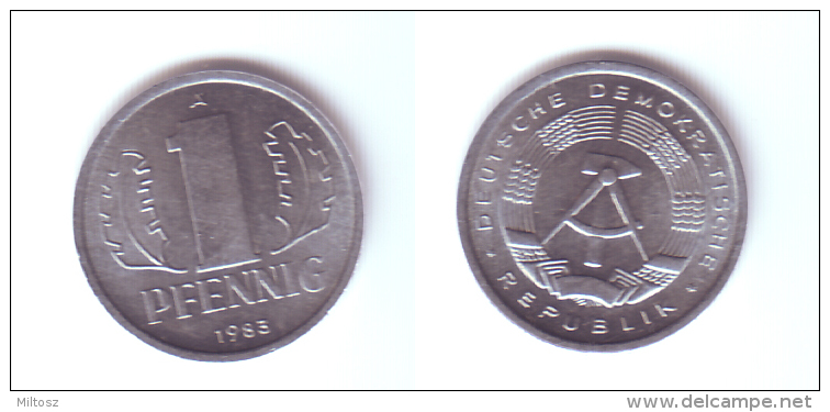 Germany DDR 1 Pfennig 1983 A - 1 Pfennig