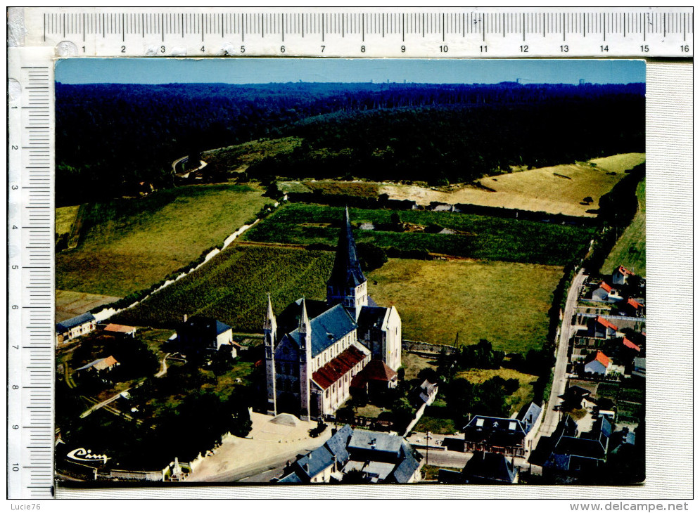 ST MARTIN DE BOSCHERVILLE  -   Vue Aérienne   -  Abbaye Romane De  St Georges - Saint-Martin-de-Boscherville