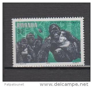 Rwanda YV 1117/8 N 1983 Gorille - Gorilles
