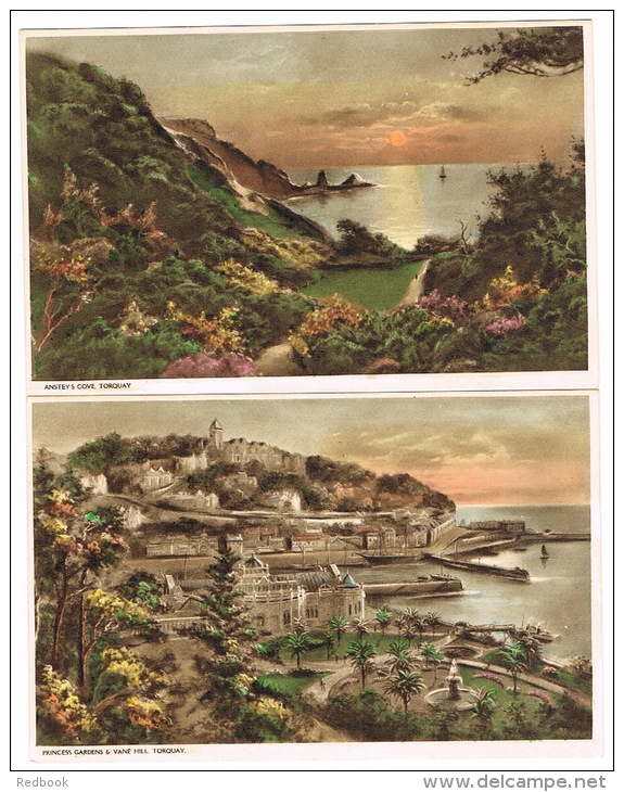 RB 1006 - 6 Postcards - Torquay &amp; Surrounding Area - Devon - Torquay