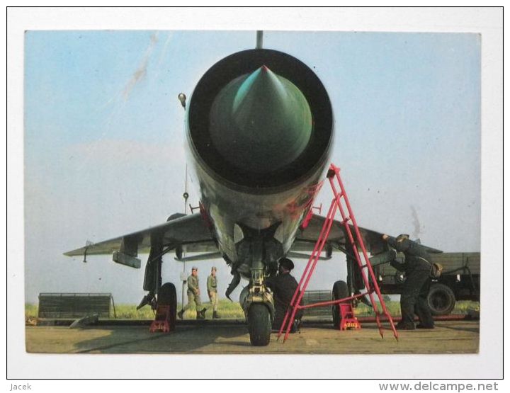 MiG 21 Fighter   Polish Postcard - 1946-....: Modern Tijdperk