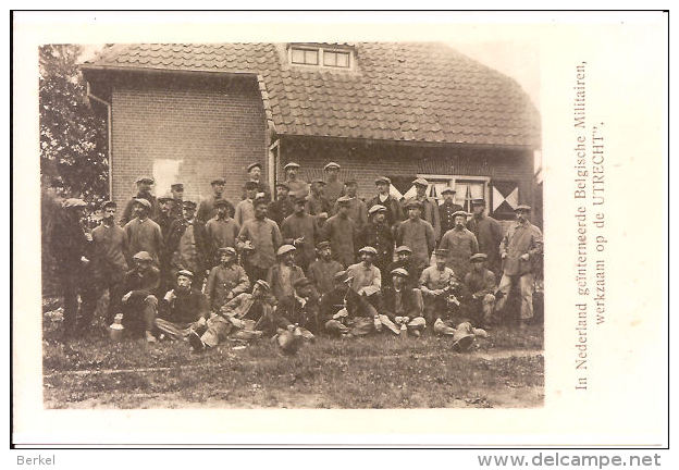 ESBEEK NED. Belgische Geïnterneerde Militairen Aan Het Werk Copy !! 1914/1918  Ref E - War 1914-18