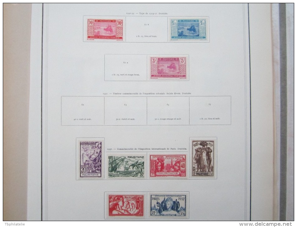 VEND BEAU LOT DE TIMBRES DE MAURITANIE SUR 6 F.A. !!!! - Sonstige & Ohne Zuordnung