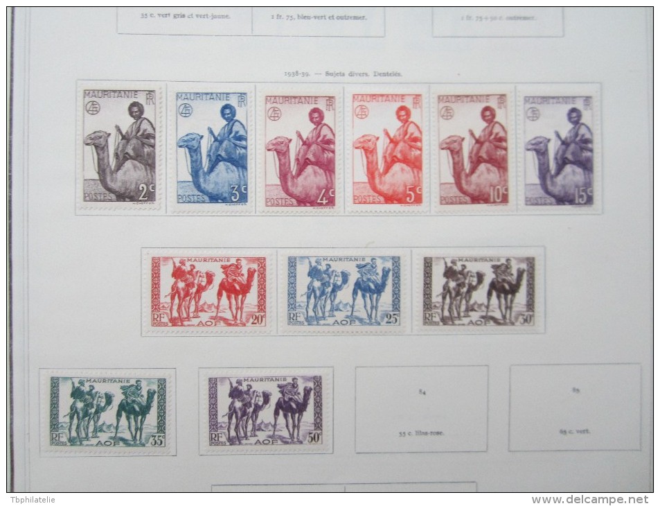 VEND BEAU LOT DE TIMBRES DE MAURITANIE SUR 6 F.A. !!!! - Andere & Zonder Classificatie