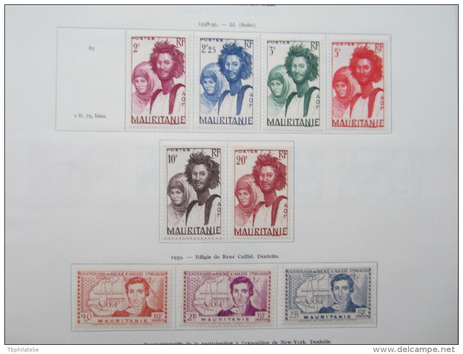 VEND BEAU LOT DE TIMBRES DE MAURITANIE SUR 6 F.A. !!!! - Autres & Non Classés