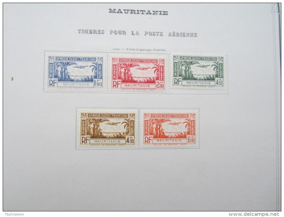 VEND BEAU LOT DE TIMBRES DE MAURITANIE SUR 6 F.A. !!!! - Autres & Non Classés