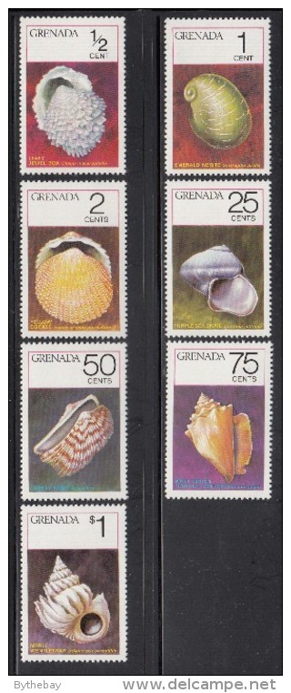 Grenada MNH Scott #652-#658 Set Of 7 Sea Shells - Grenade (1974-...)