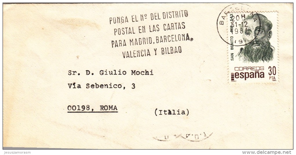 España Sobre Nº 884 - Cartas & Documentos