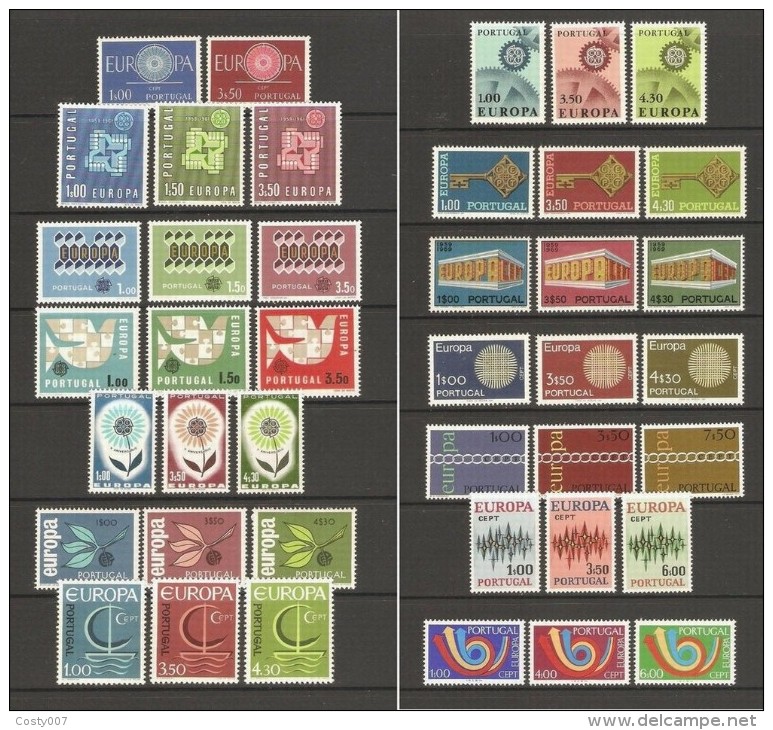 Portugal 1960-73 Lot Europa CEPT All Sets MNH AC.832 - Collections
