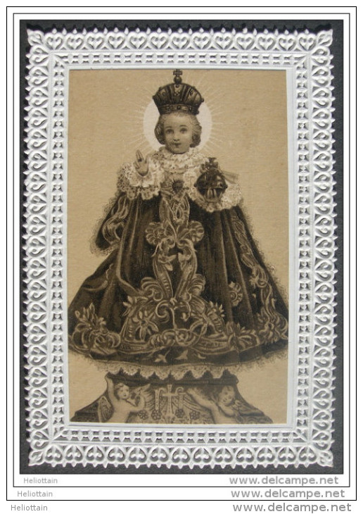 Ancienne IMAGE PIEUSE (canivet) L´ENFANT JESUS DE PRAGUE / HOLY CARD / SANTINO - Images Religieuses