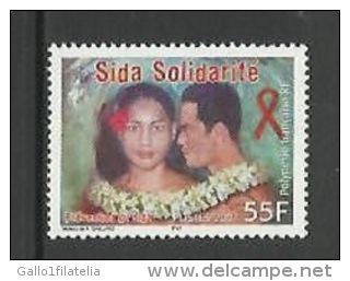 2001 - POLINESIA FRANCESE / FRENCH POLYNESIE - LOTTA ALL´AIDS. MNH - Nuovi