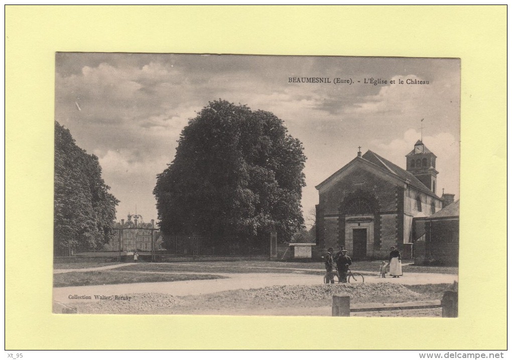 Beaumesnil - L Eglise Et Le Chateau - Beaumesnil