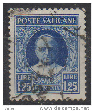 VATICANO  1929  Conciliazione  L. 1,25 Usato / Used - Usati