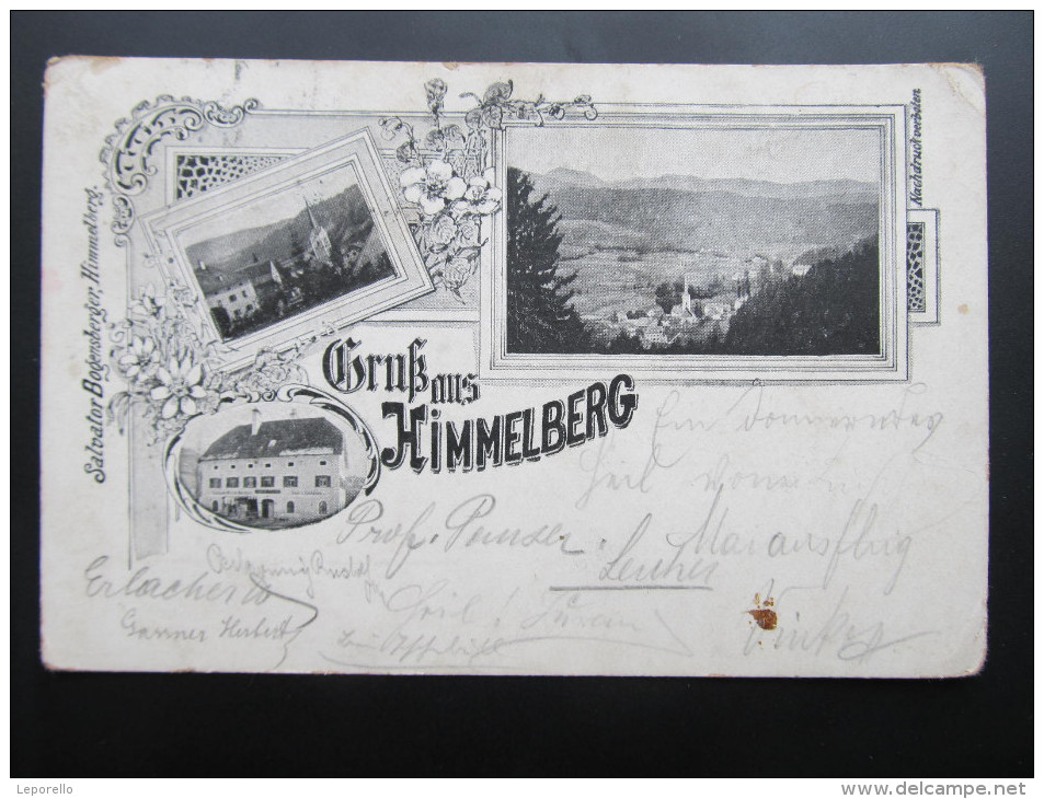 AK HIMMELBERG Gruss Aus,,, 1903 // D*14573 - Feldkirchen In Kärnten