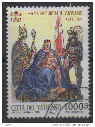 VATICANO  1993  Hans Holbein  L. 1000  Usato / Used - Oblitérés